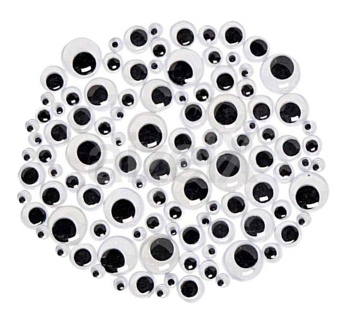 3A Featuretail Googly Eyes/Wiggle Eyes/Doll Eyes for Art and Craft (200  Pieces, 5sizes) – 3A Featuretail – Art & Craft Supplies