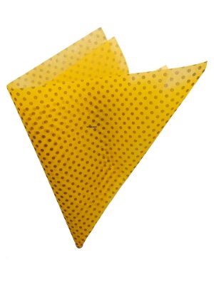 yellow polka dot tissue paper