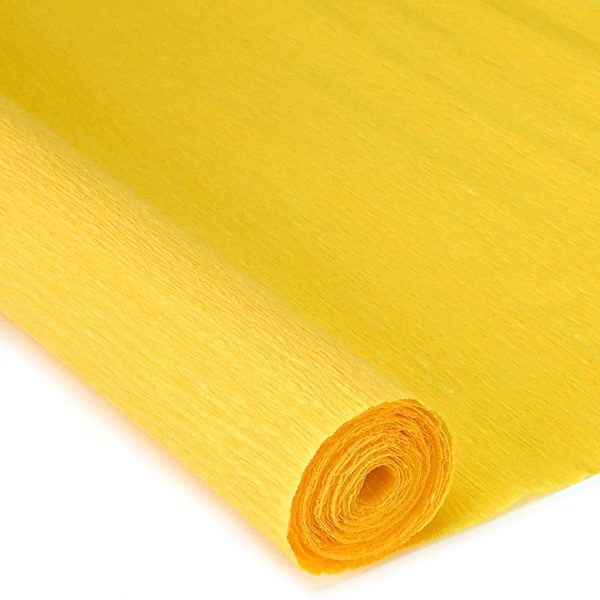 yellow crepe paper