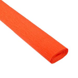orange crepe paper roll