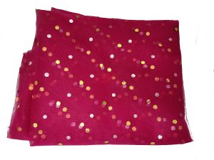 Rani Golden Dotted Net for Decoration