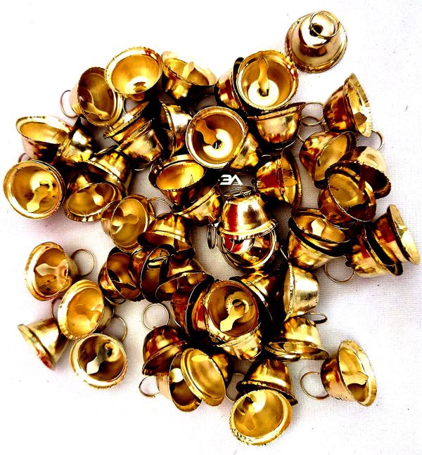 mini metal bells for decor and craft